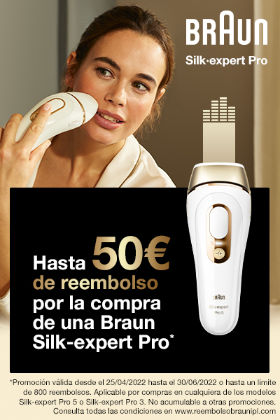 tags: Hasta 50€ de reembolso por la compra de una IPL Braun Silk-expert Pro. La luz pulsada más segura, rápida y eficiente de Braun